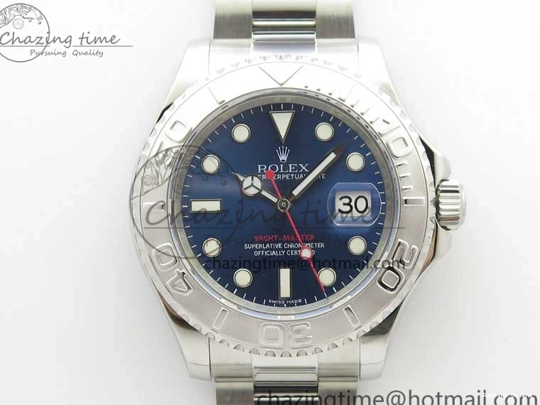 0601 Yacht-Master 116622 ARF 1:1 Best Edition 904L Steel Blue Dial on SS Bracelet A OnTrend 3231